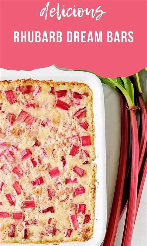 Rhubarb Dream Bars: Easy 6-Ingredient Dessert Recipe