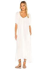 9 Seed Sand Hill Cove Puff Sleeve Midi Dress in White | REVOLVE