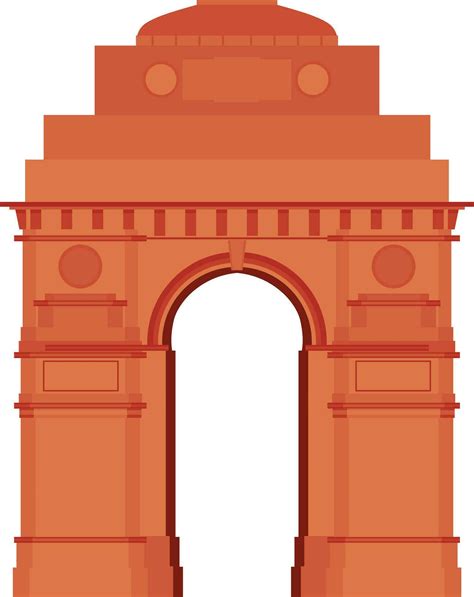 Illustration of India Gate. 25089650 Vector Art at Vecteezy
