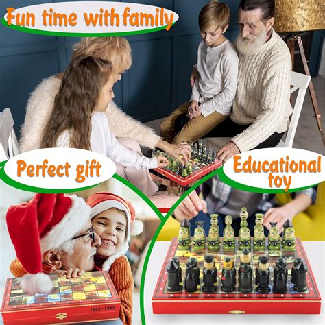 Buy Great Patriotic War Themed Chess Set - WW2 Handmade Chess Pieces ...