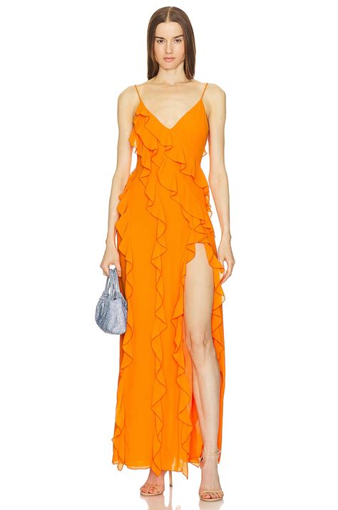 NBD Nehna Gown in Bright Orange | REVOLVE