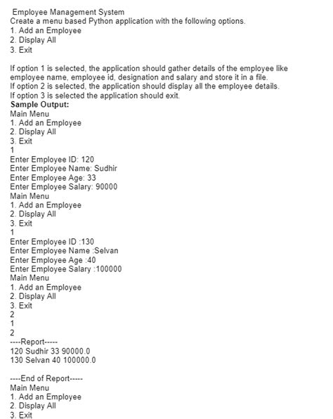 Employee Management System Week 2 Assignment Python 的图像结果