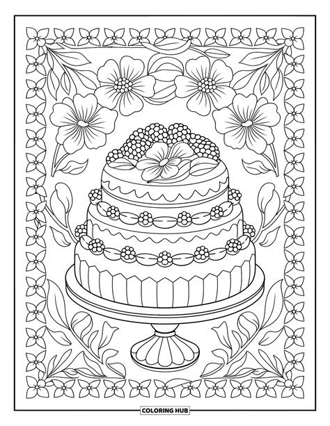 95+ Dessert Coloring Pages for Kids & Adults (Free Printable PDFs)