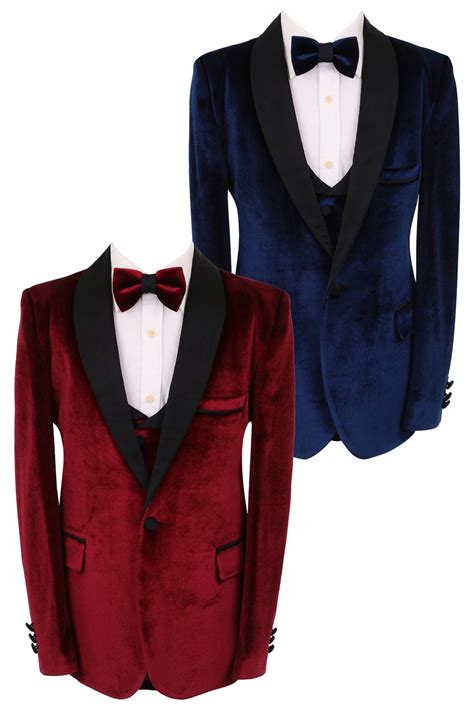 Buy Boys Velvet Tuxedo Suit Formal Pageboy Wedding Dinner Winter 5 ...