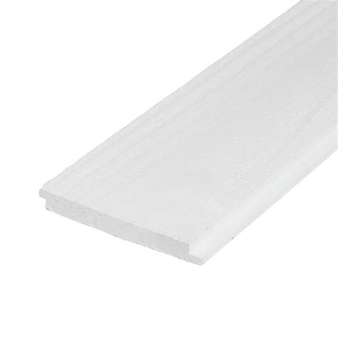 allen + roth 5-1/2-in x 8-ft White Painted Pine Shiplap Wall Plank ( 3. ...