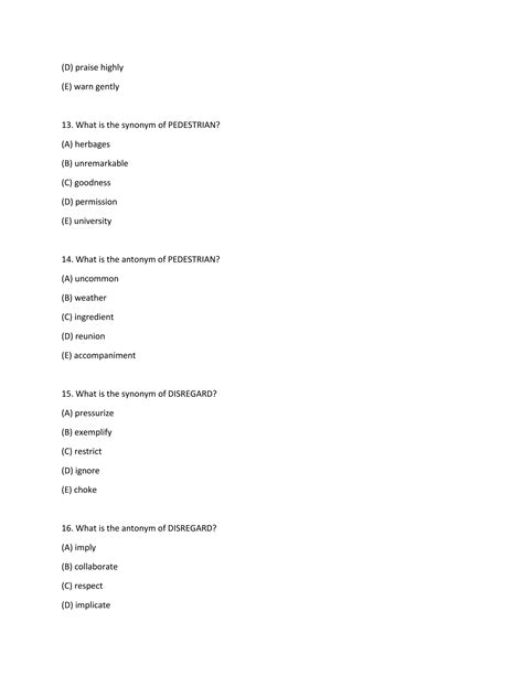 100 Sat Vocabulary Words | PDF