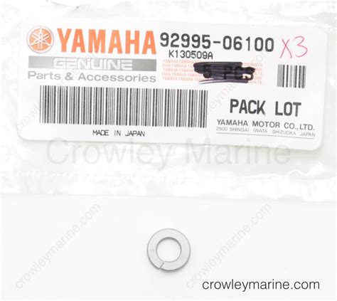 92995-06100-00 Spring Washer - Yamaha Motors | Crowley Marine