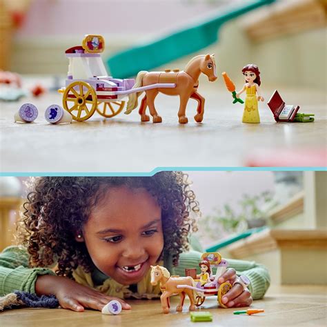Buy LEGO Disney Princess Belle’s Storytime Horse Carriage Building Kit ...