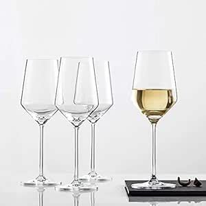Buy NVRA Italian Premium Wine Glasse Set of 4 | 430 ML Crystal Clear ...