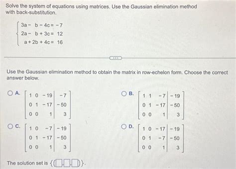 Image result for Condensed Equations Method Solve Matrix