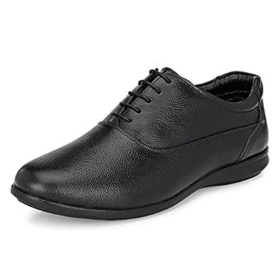 Buy Auserio Men's Oxford Full Grain Leather Derby Lace Up Formal Shoes ...