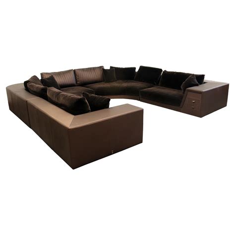 Large U Shaped Leather Sectional Sofa | Cabinets Matttroy