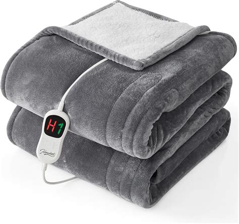 Amazon.com: Homemate Electric Heated Blanket Twin - 62"x84" Heating Bed ...