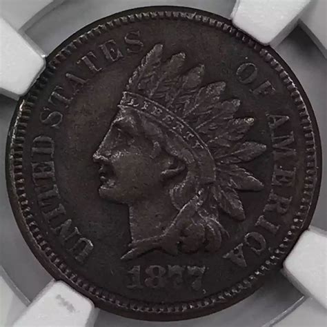 1877 Indian Head Cent NGC XF-Details BN - Old Pueblo Coin