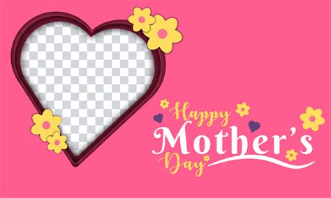 Happy Mothers Day Background. Mother Day Photo Frame Design 7631867 ...