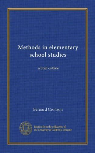 Methods in elementary school studies: a brief outline : Amazon.in: Books