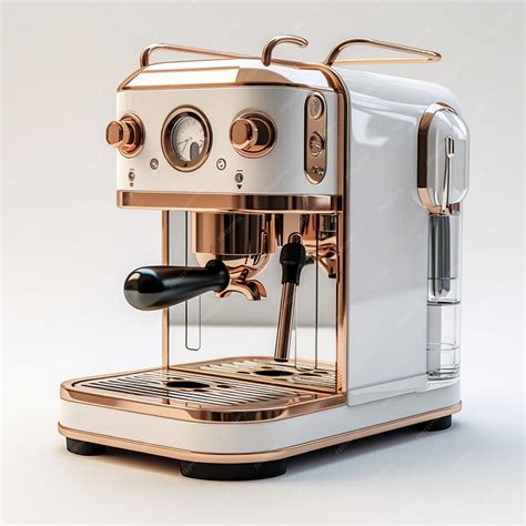 Premium Photo | A white espresso machine with a handle that says ...