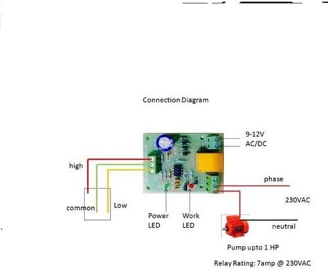 JR Electrokits Fully Automatic Water Level Controller, Tank Level ...
