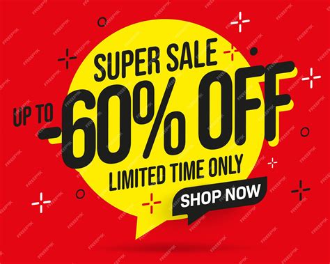 Premium Vector | Up to percent off label limited time super sale