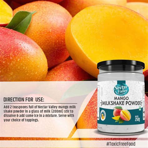 Buy NECTAR VALLEY INSTANT MANGO MILK SHAKE POWDER | REAL TASTE OF MANGOES | MAKES 12 GLASSES ...
