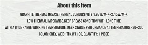 Electronic Spices 10gm White Thermal Heat Sink Compound/Paste/Grease ...