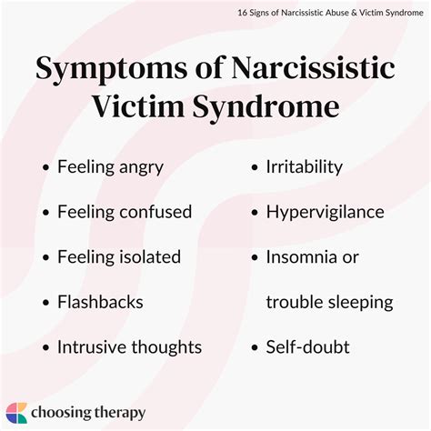 16 Signs of Narcissistic Abuse & Victim Syndrome