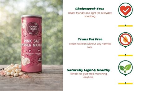 Good Food Co. Salt & Pepper Makhana Roasted Fox Nuts Phool Makhana ...