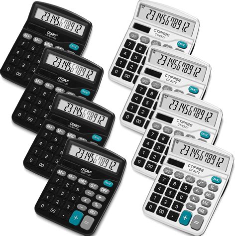 8 Pack Desk Calculators With Big Buttons And Large Display | Desertcart ...
