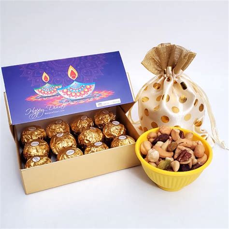 Send Nuts and Ferrero Wishes Online - DW23-111551 | Giftalove