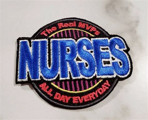 "Nurses, The Real MVP" Essential Patch, Patches for Masks, Medical ...