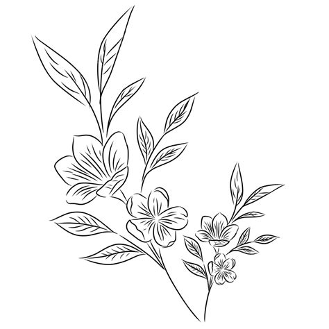 Flower Line Art
