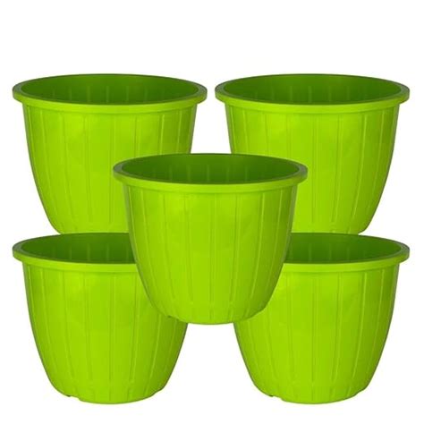 Amazon Brand – Umi Plastic Duro Flower Pot for Gardening, Indoor ...