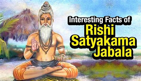 who was satyakama jabala? - Brainly.in