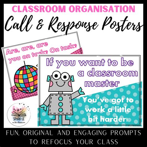 Call and Response Posters | Attention Grabbers for your Classroom ...