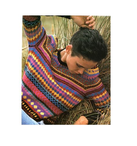 Fair Isle Sweater Knitting Pattern Fair Isle Pullover Sweater Knitting ...
