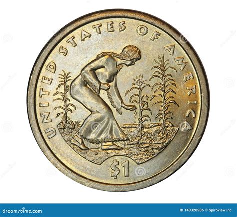 United States One Dollar Coin Showing a Native American Woman Editorial ...