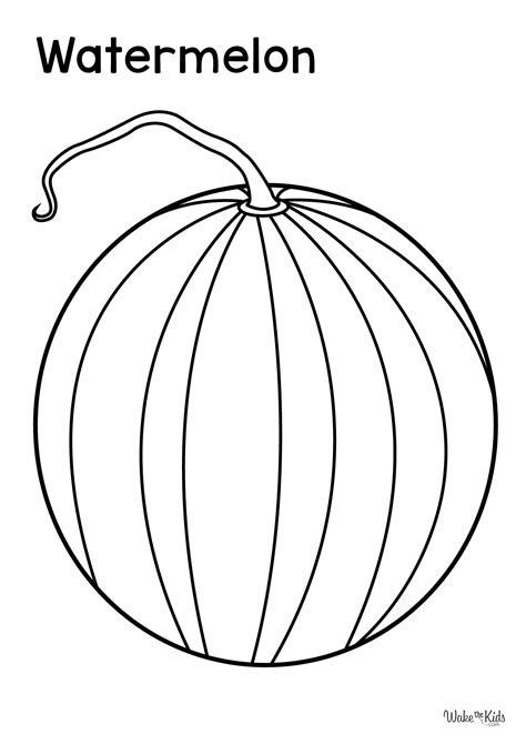 Watermelon Coloring Pages (Free Printable PDFs) | WakeTheKids
