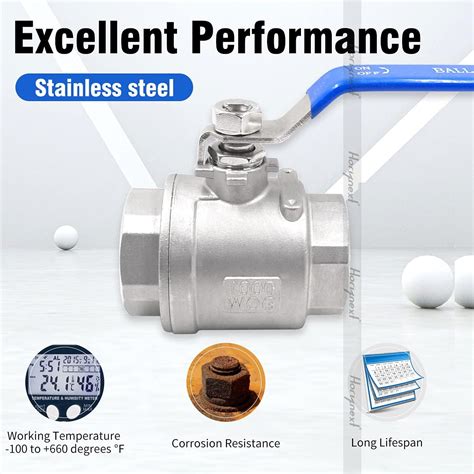 Buy Horiznext NPT 1/2 threaded(3/4 inch I.D) stainless steel ball valve ...