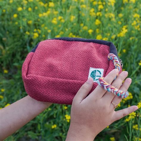 Handwoven Makeup Kit | Fabric Cosmetic Pouch – Brown Living™
