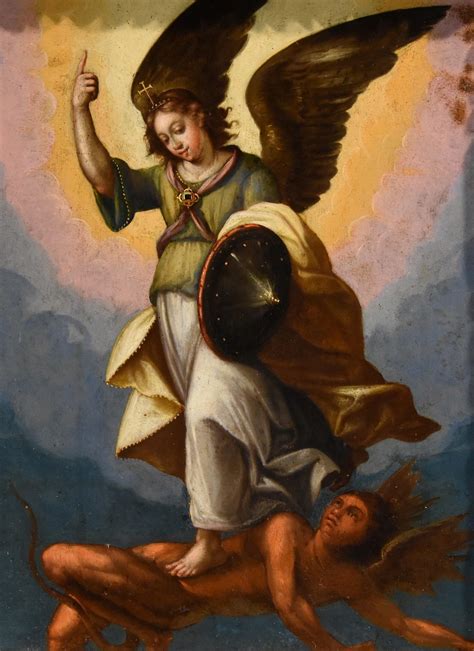 Unknown - St Michael Archangel Devil De Vos Paint Old master 17th ...