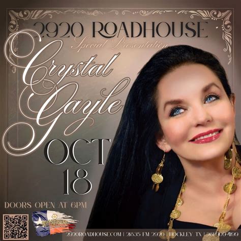 Crystal Gayle-Live on the Roadhouse Stage with Shelia Marshal, 2920 ...