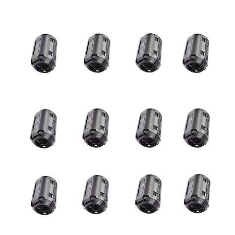 Buy Colorsheng 12 Pcs Clip-on Ferrite Ring Core RFI EMI Noise ...