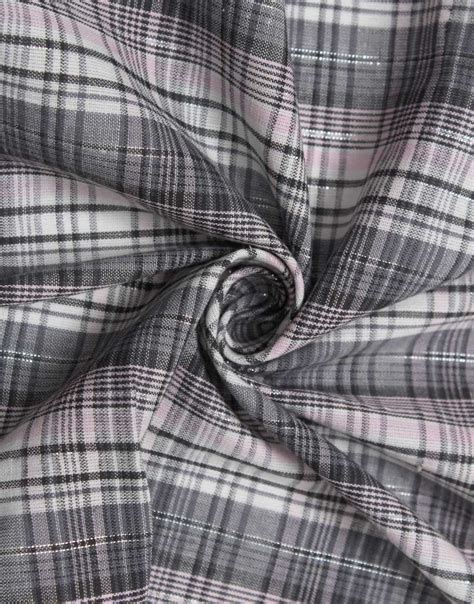 Multicolor Check Print on Cotton Yarn Dyed Dress Material Fabric ...