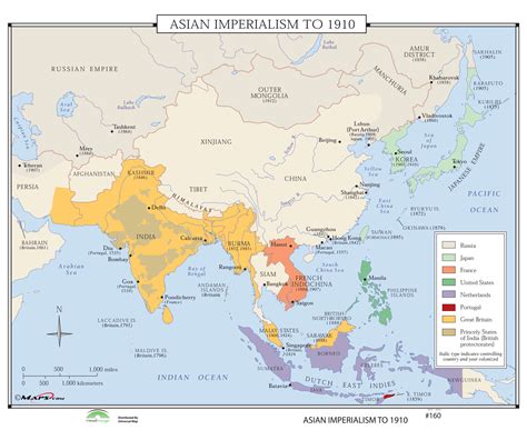 Imperialism In Asia Map