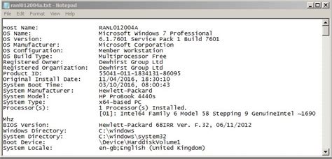 Image result for Systeminfo.exe System