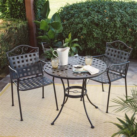 3 Piece Wrought Iron Outdoor Bistro Patio Sets – Reviews - Outdoor ...