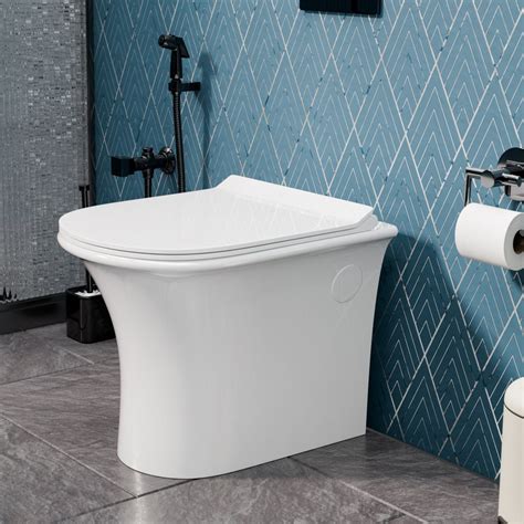 InArt Ceramic Floor Mounted European Western Water Closet Rimless Toil ...