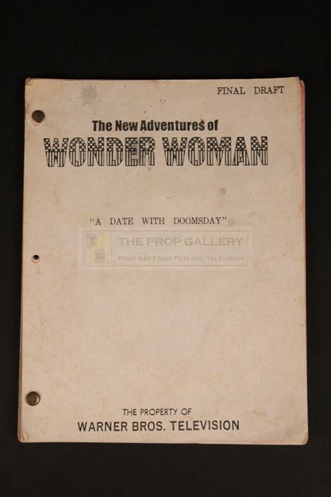 The Prop Gallery | Production used script - A Date with Doomsday