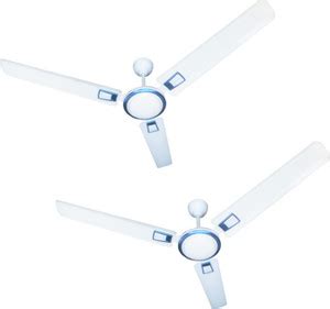 SKYSON CRETA DECO 1200 mm (WHITE & BLUE , Pack of 2) 1200 mm 3 Blade ...