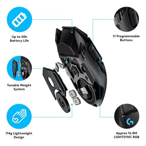 Logitech G502 LIGHTSPEED Wireless Gaming Mouse - mdcomputers.in